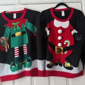 Holiday Time Red and Black Sweater